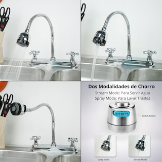 Foto 8 | Tarja Doble 84x48 Cm Para Empotrar Acero Inox. Incluye Mezcladora Y Kit De Instalación