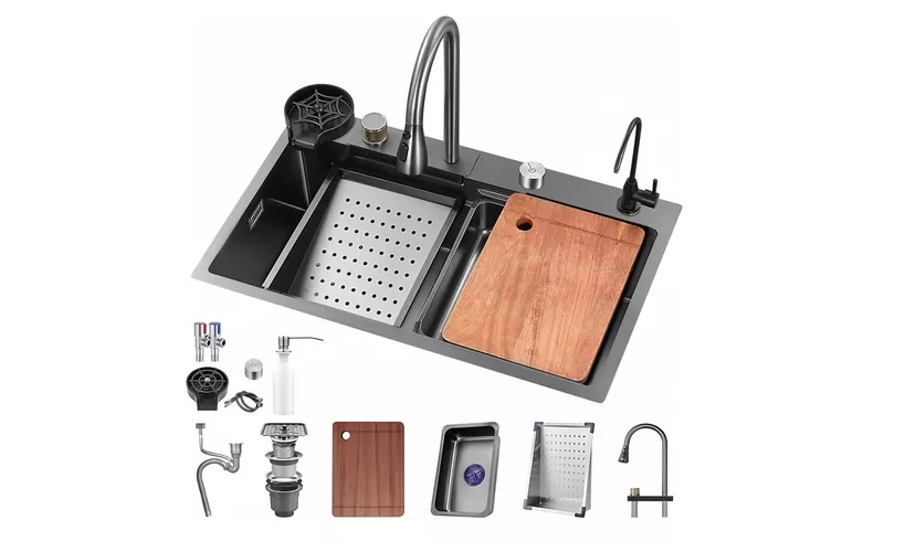 Foto 1 | Fregadero Wund De Cocina De Acero Inoxidable Con Accesorios