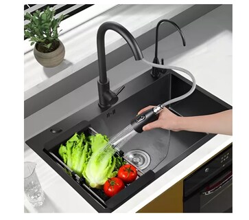 Foto 2 | Fregadero Wund De Cocina De Acero Inoxidable Con Accesorios