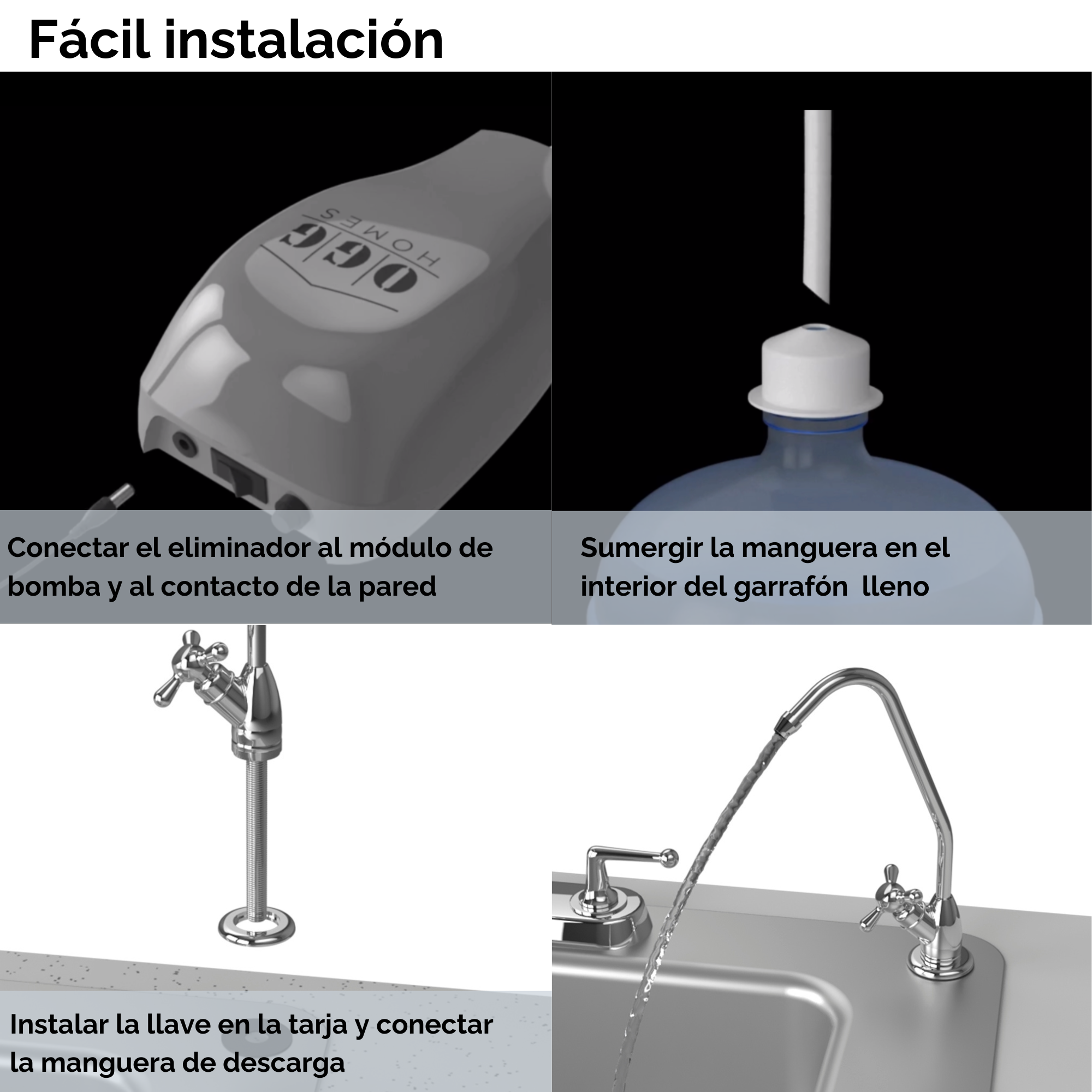 Foto 7 pulgar | Bomba Dispensadora De Agua Automática Eléctrica Con Llave De Tarja