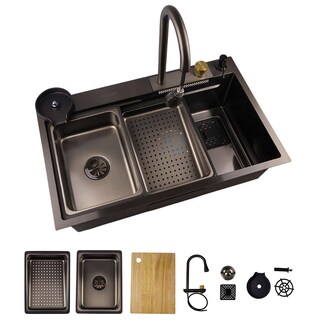 Foto 1 | Tarja De Cocina Maxims Kit-7546 Acero Inoxidable con Accesorios Incluidos