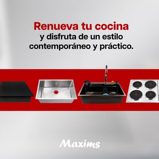Foto 7 | Tarja Doble De Cocina Maxims 80x48 Cm Acero Inoxidable Satinado