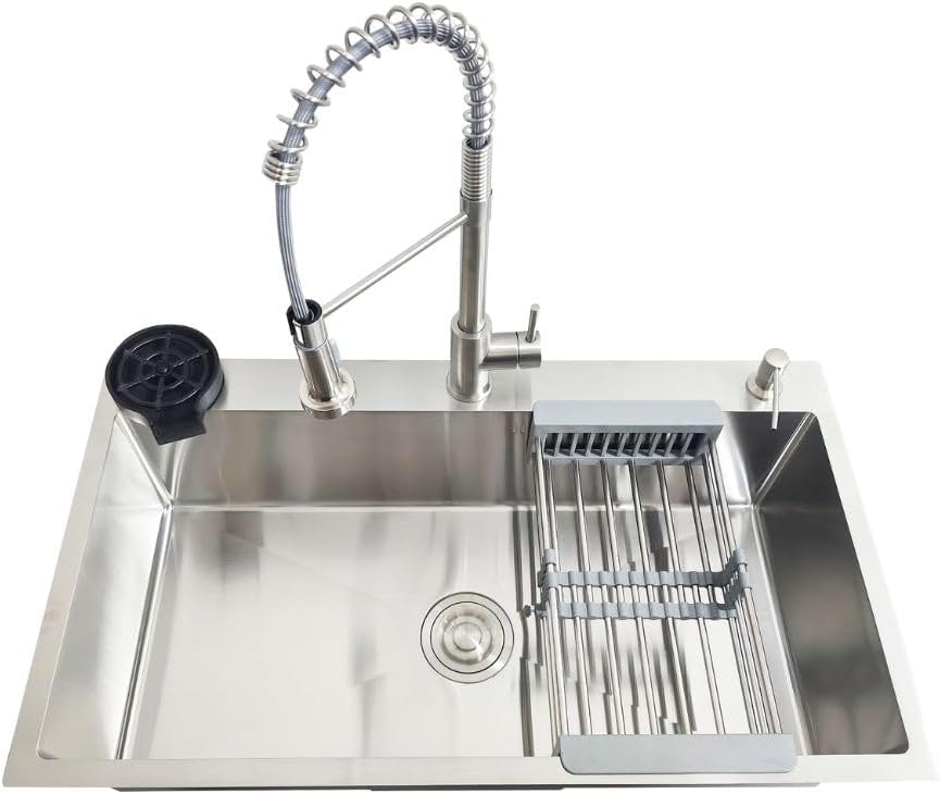 Foto 1 | Cnx Set De Tarja Empotrable Con Mezcladora, Acero Inox Con Accesorios