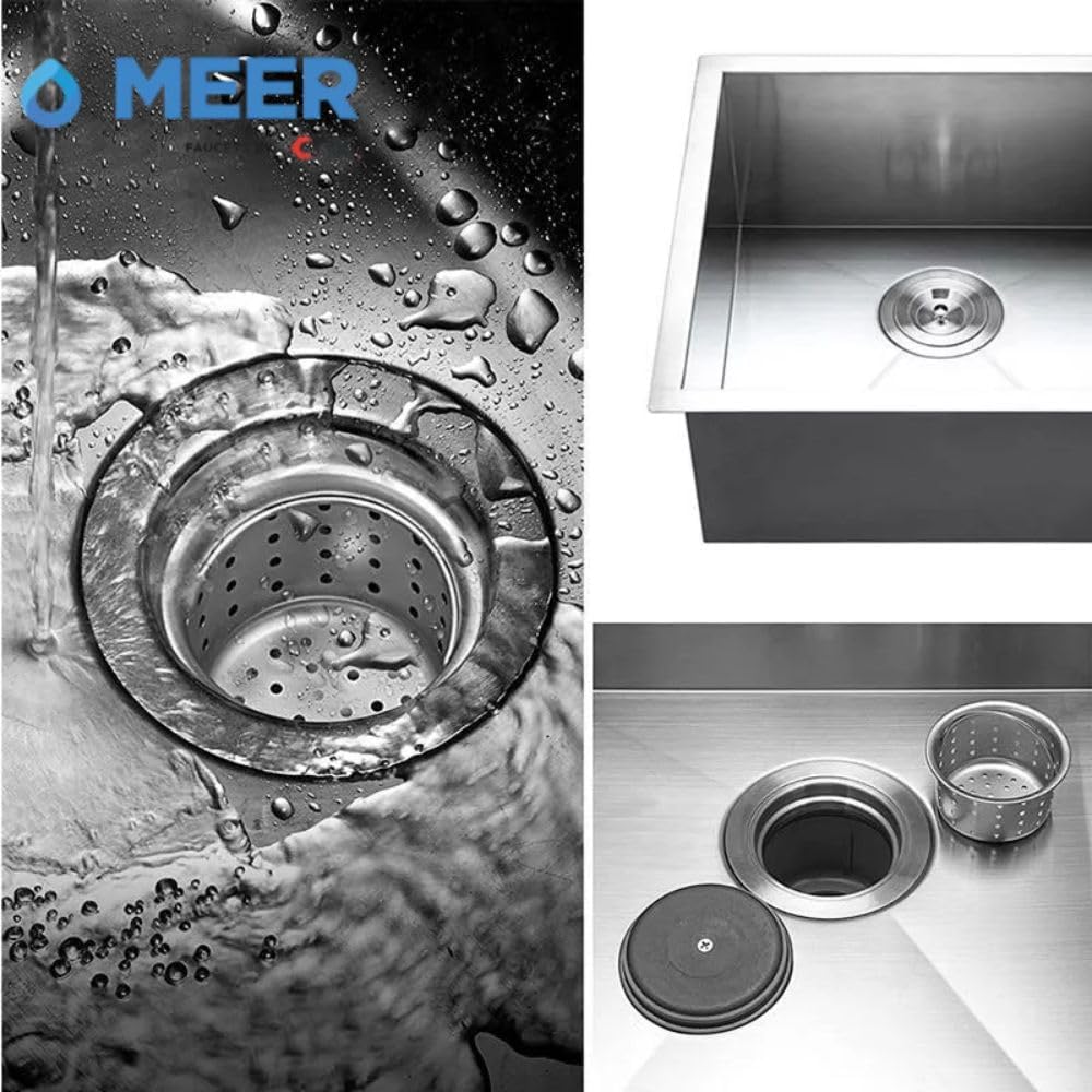 Foto 5 | Cnx Set De Tarja Doble De Empotrar Con Mezcladora, Acero Inox Con Accesorios