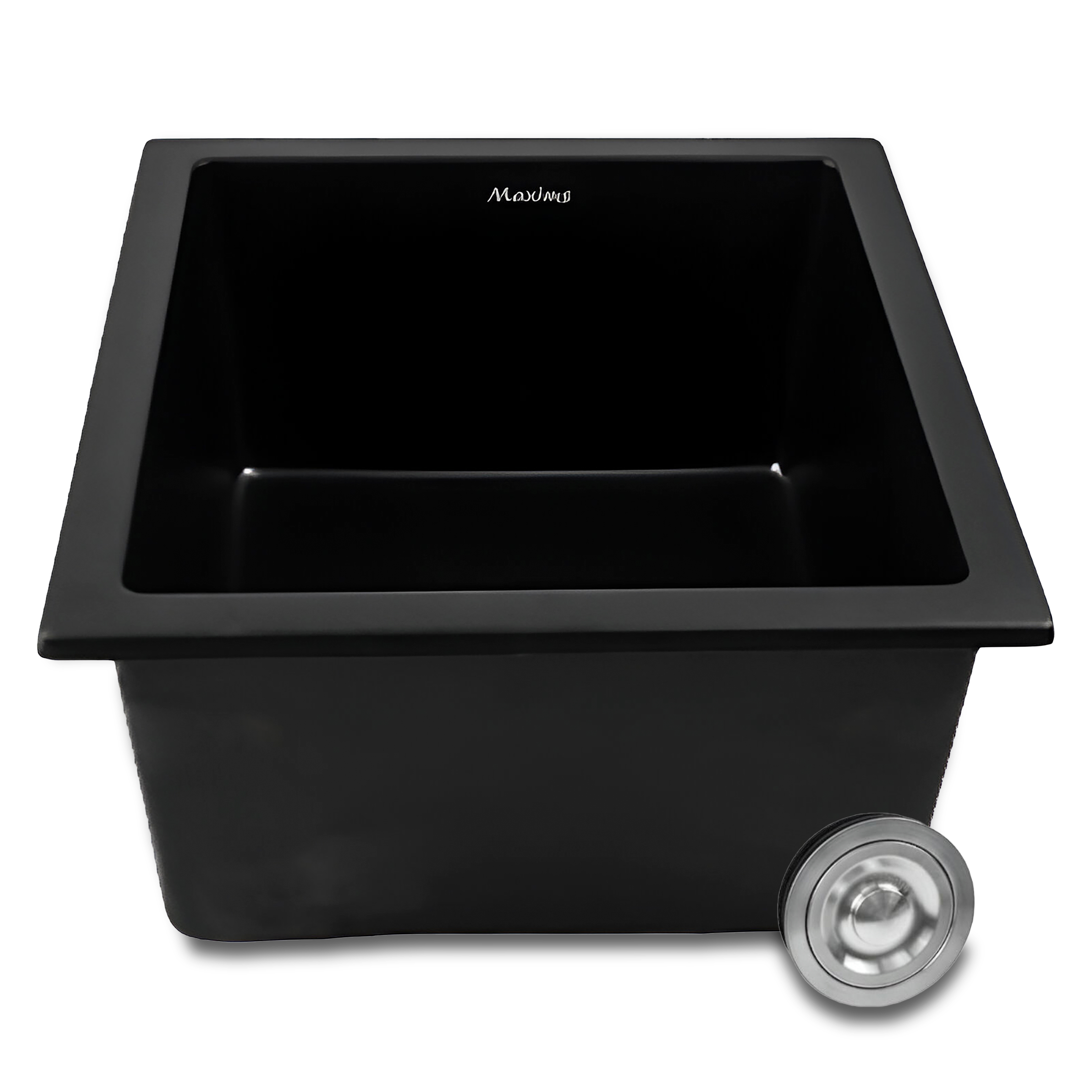 Foto 1 | Tarja De Cuarzo Maxims 46x41 Cm Negro Mate Submontar O Empotrar