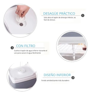 Foto 3 | Lavabo Plegable Xtellar De 9 Litros Color Gris
