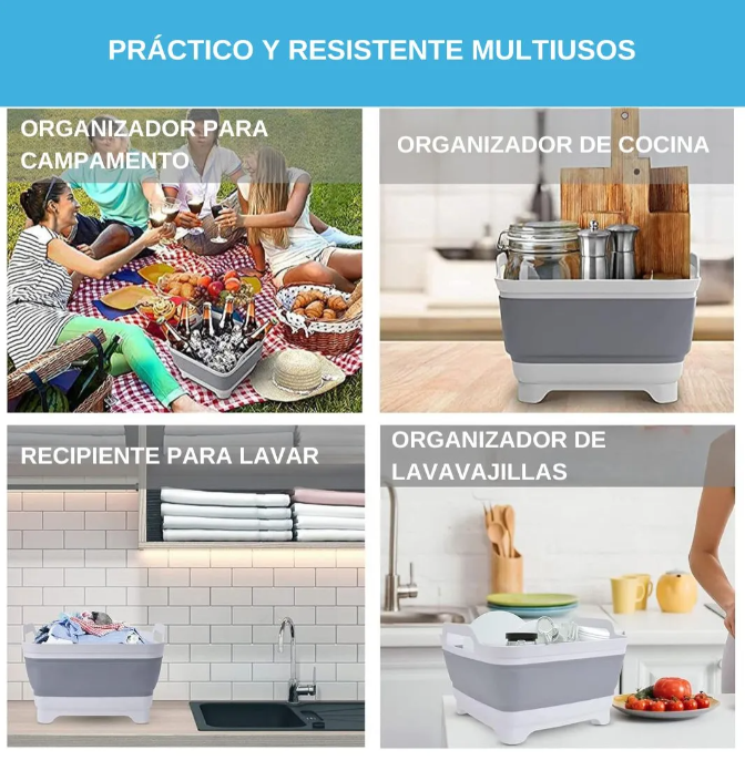 Foto 4 | Lavabo Plegable Xtellar De 9 Litros Color Gris