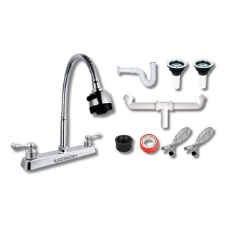Foto 2 | Fregadero Tarja Tina Doble Con Escurridor Acero Inox C/kit F