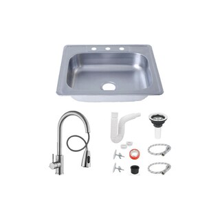 Foto 1 | Tarja Fregadero Tipo Bar Acero Inox 64x59 Cm Con Kit Premium