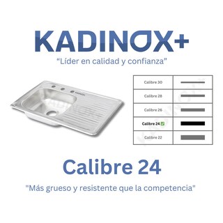 Foto 5 | Fregadero Tarja Con Escurridor Empotrar Acero Inox 80x50