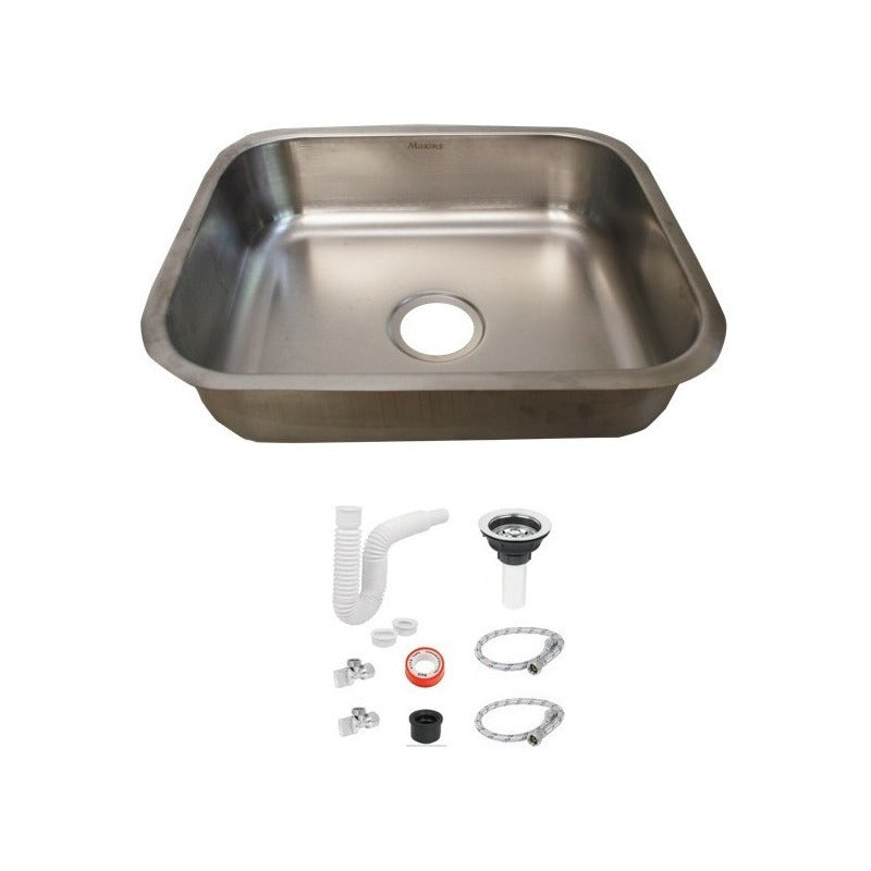 Fregadero Tarja Submontar Una Tina Acero Inox Con Kit 54x44