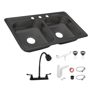 Foto 1 | Tarja Fregadero Tipo Bar Acero Inox 48x48 Cm C/kit Mezc Flex