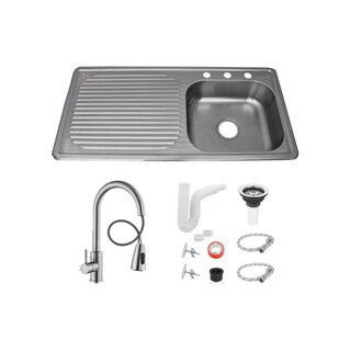 Foto 4 | Fregadero Tarja Acero Inox Empotrar 100x50 Con Kit Premium