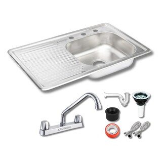 Foto 1 | Fregadero Tarja De Empotrar Acero Inox 80x50 Cm (con Kit)