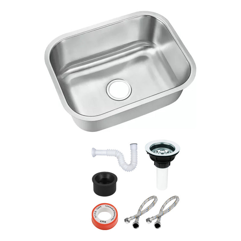 Fregadero Tarja De Empotrar Acero Inox 80x50 C/kit S/llaves
