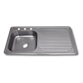 Foto 2 | Fregadero Tarja Con Escurridor Empotrar Acero Inox 100x50
