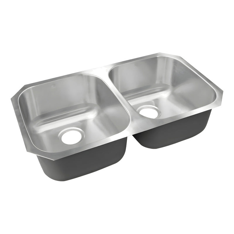 Foto 3 pulgar | Fregadero Tarja Submontar Doble Tina Acero Inox Con Kit