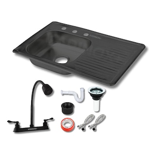 Foto 1 | Fregadero Tarja Empotrar Acero Inox 80x50 C/kit Flex Negra