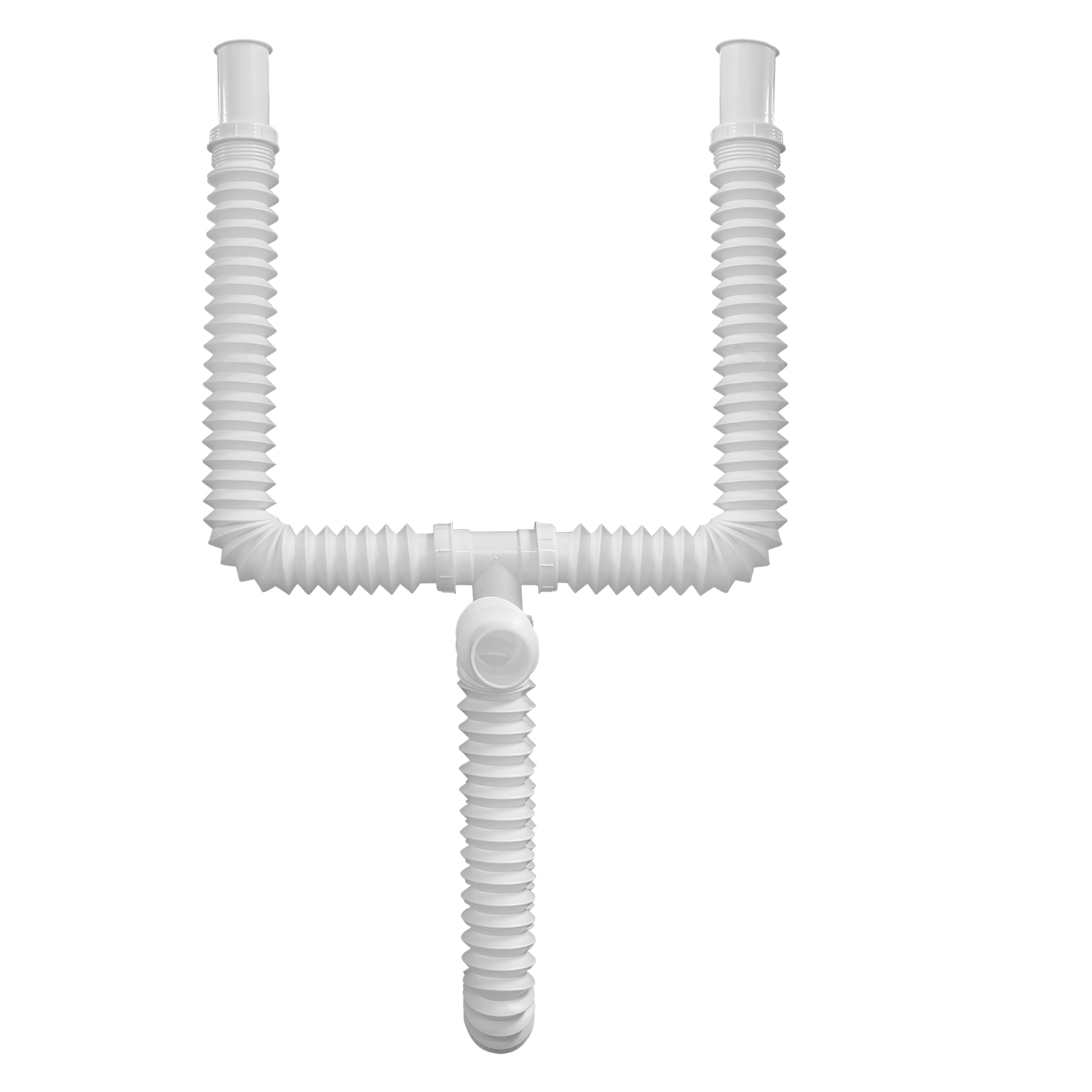 Foto 2 pulgar | Desagüe Doble Flexible, Extensión De 80 Cm, 2 Contracanastas Combinadas