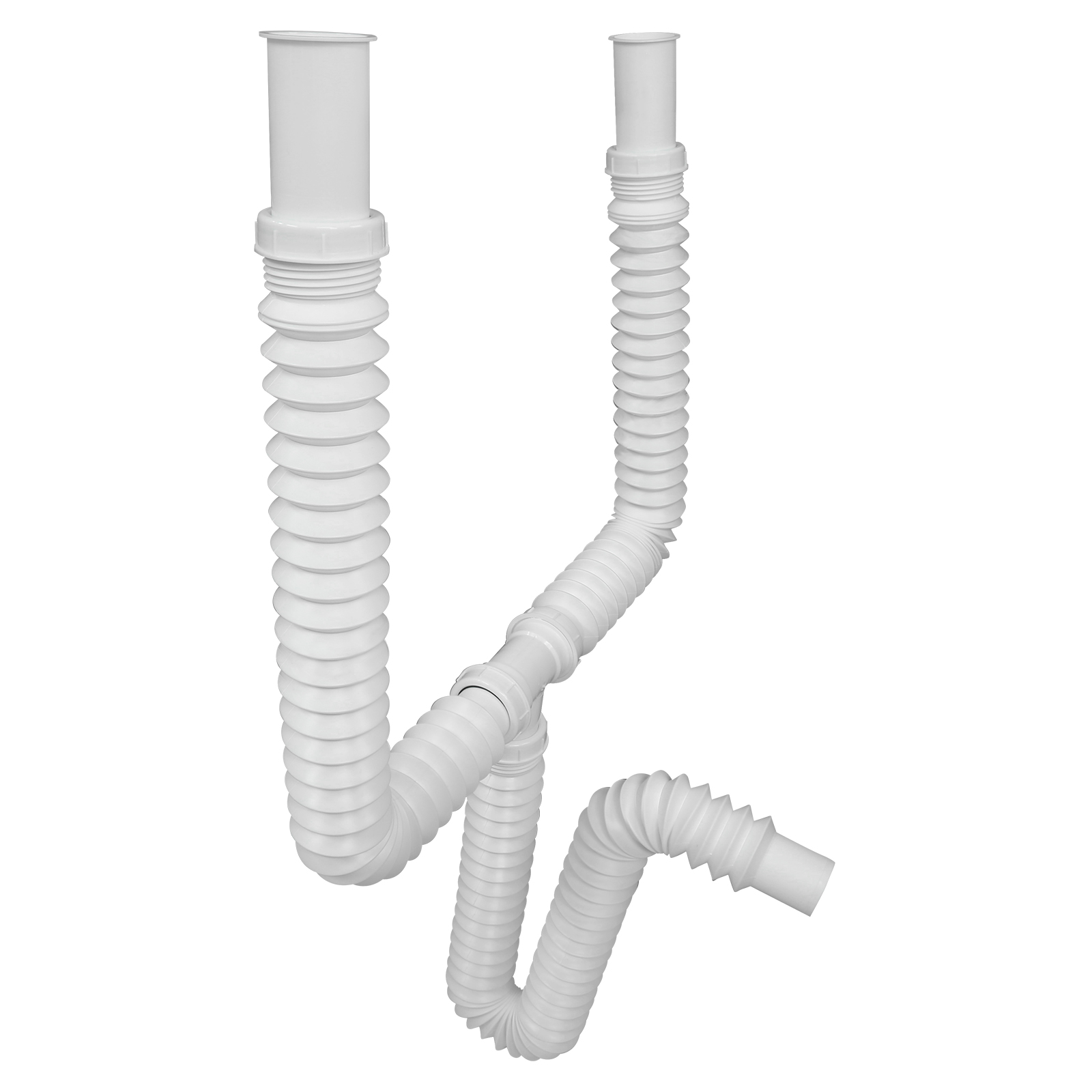 Foto 3 pulgar | Desagüe Doble Flexible, Extensión De 80 Cm, 2 Contracanastas Combinadas
