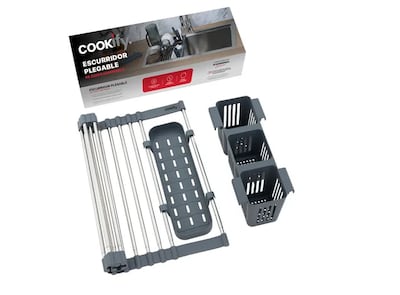 Foto 1 | Escurridor Xtellar Enrollable De Trastes Cookify De Acero Inoxidable