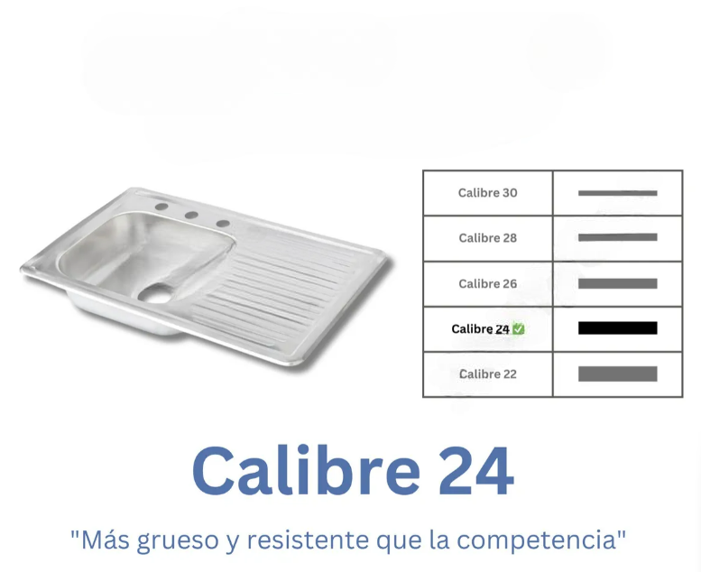 Foto 5 pulgar | Fregadero Xtellar Tarja Empotrar Acero Inox 80x50