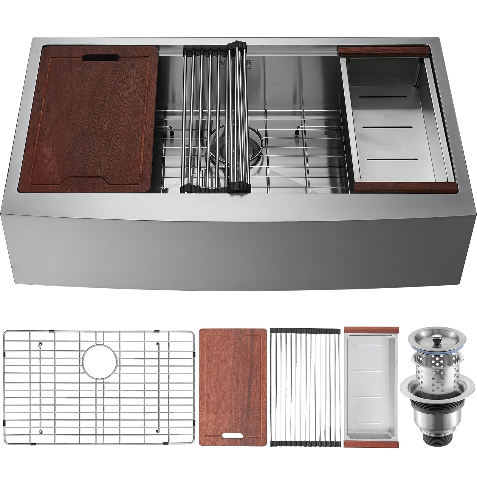 Fregadero De Cocina Vevor De 36 Pulgadas De Acero Inoxidable 304 Con Acceso. - Venta Internacional. $9,878