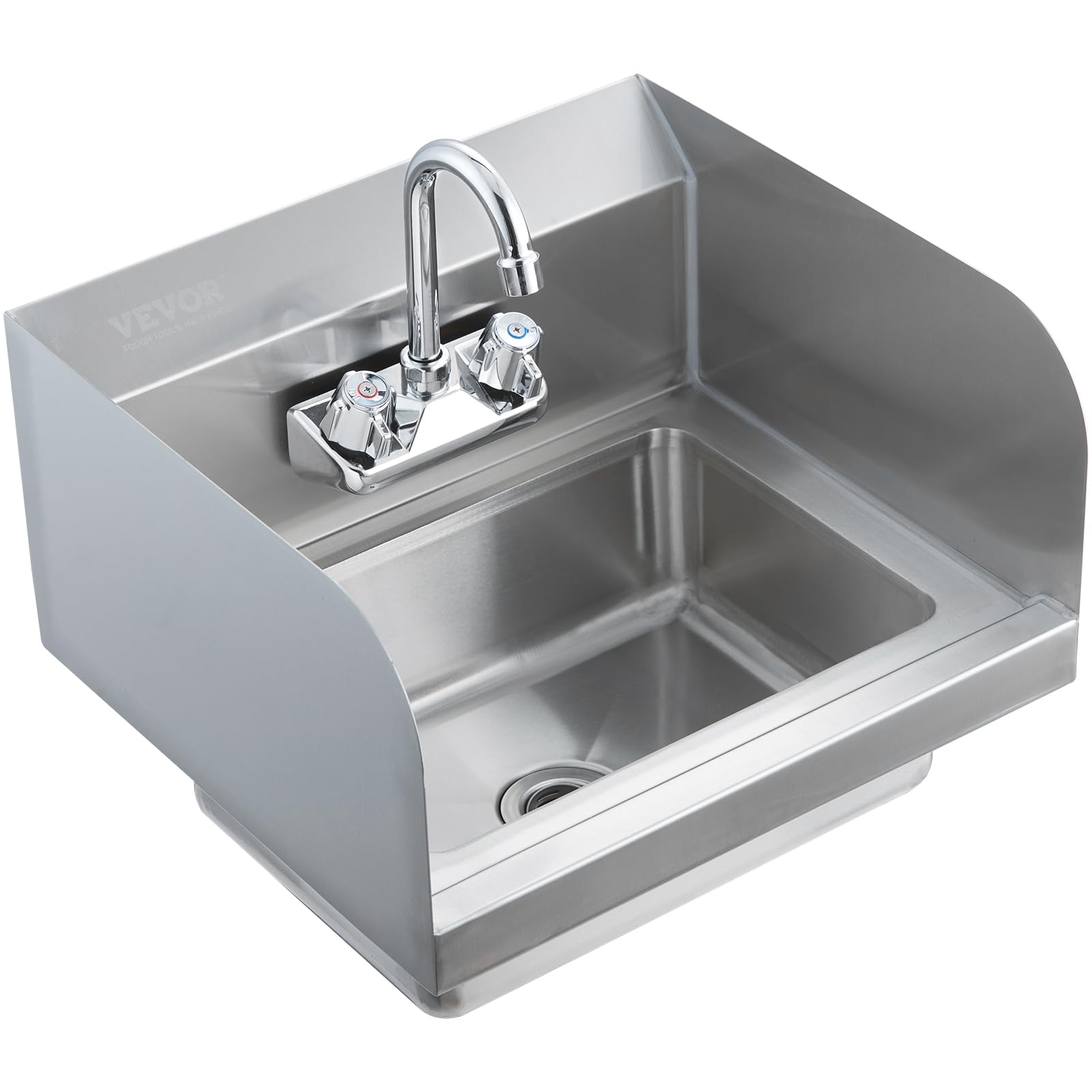 Fregadero De Mano Vevor Commercial De Acero Inoxidable De 43 X 38 Cm Con Grifo - Venta Internacional. $3,901