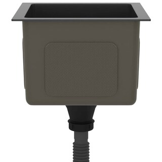 Foto 5 | Fregadero De Cocina Vidaxl Hecho A Mano, Empotrable, De Un Solo Tazón, Negro, Ss - Venta Internacional.