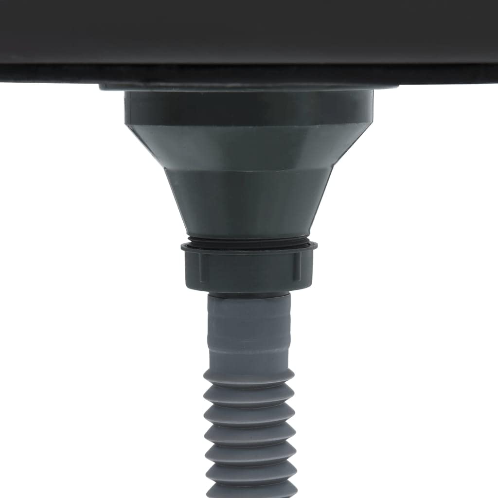 Foto 8 pulgar | Fregadero De Cocina Vidaxl Hecho A Mano, Empotrable, De Un Solo Tazón, Negro, Ss - Venta Internacional.