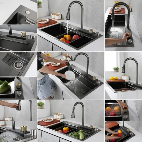 Foto 3 | 80x45 Fregadero Xtellar De Cocina Tarja Cascada 304 Acero Inoxidable