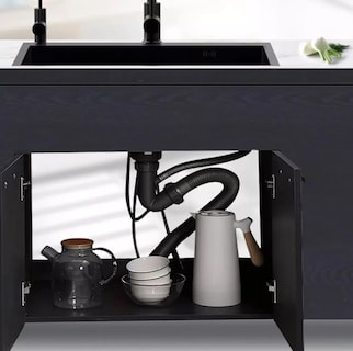 Foto 4 | Fregadero Elegante De Cocina De Acero Inoxidable 304 De 68x45x20cm Resistente Al Desgaste Y Con Kit De Instalacion