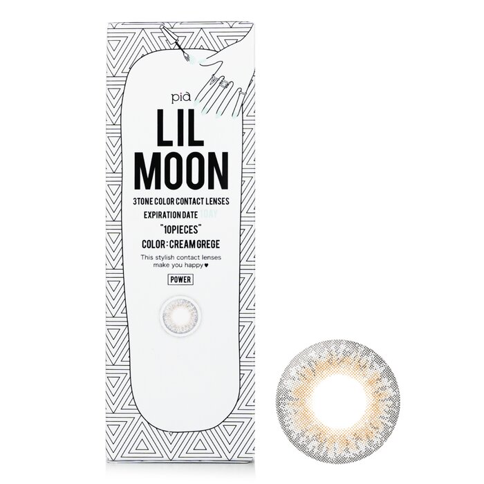 Lentes de Contacto Lilmoon Cream Grege 1 Día Color 3.00 Protección UVA/UVB - Venta Internaciona