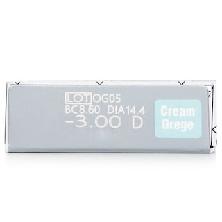 Foto 3 | Lentes de Contacto Lilmoon Cream Grege 1 Día Color 3.00 Protección UVA/UVB - Venta Internaciona