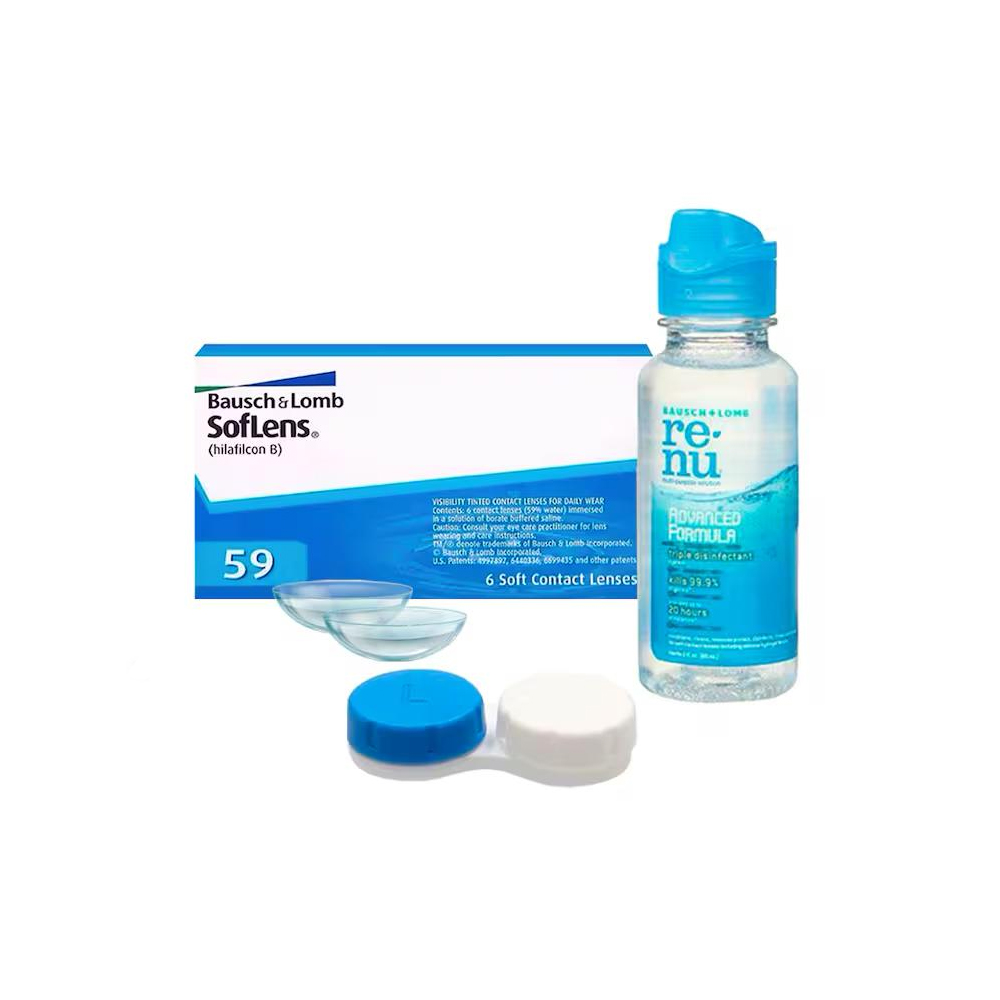 Foto 1 | Lentes de Contacto -9.00 Bausch & Lomb Soflens 59 6 Piezas Reemplazo Mensual