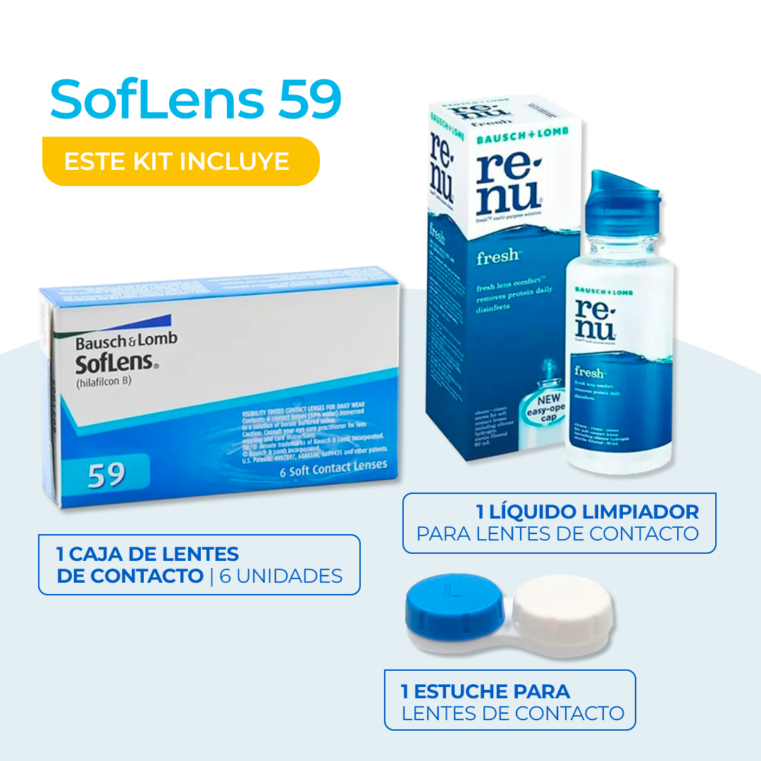 Foto 8 pulgar | Lentes de Contacto -4.50 Bausch & Lomb Soflens 59 6 Piezas Reemplazo Mensual