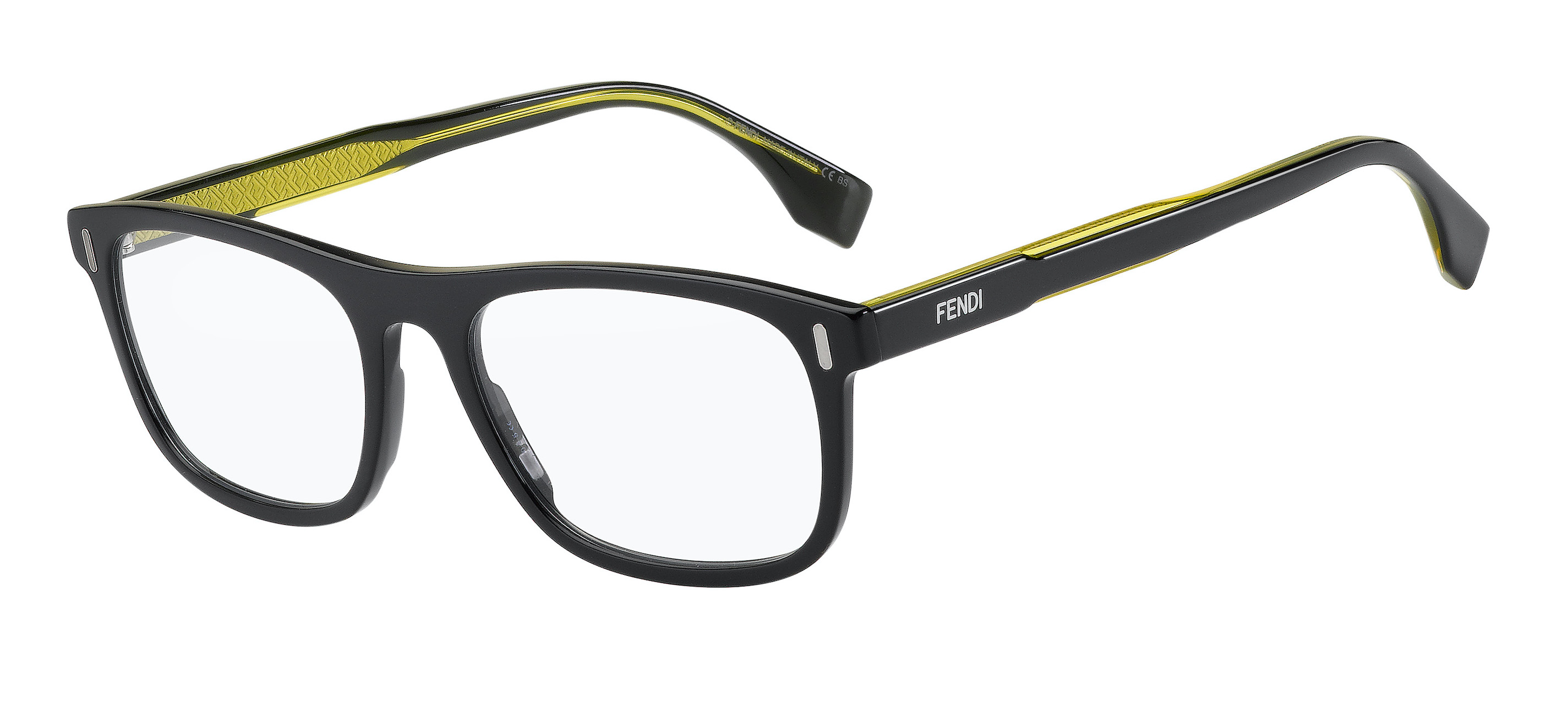 Armazón Oftálmico Fendi Ff M0102 Rectangular Negro