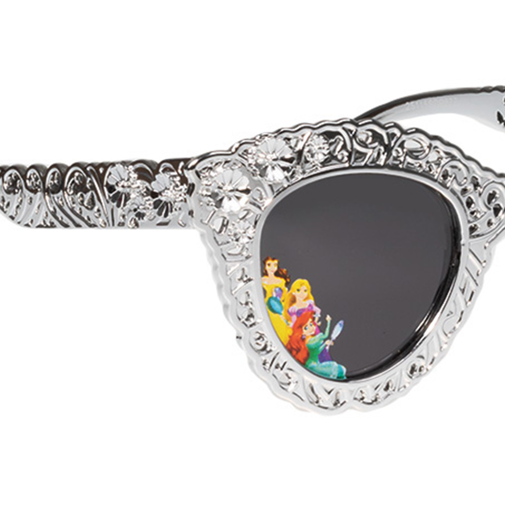 Foto 4 pulgar | Lente Solar Infantil Disney Princess 25115sdp877 Plateado de Forma Cat-eye