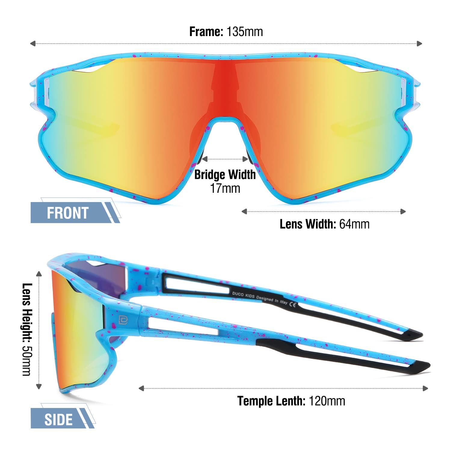 Foto 5 pulgar | Gafas De Sol Duco Dk268 Para Niños Con Protección Uv400, Ligeras - Venta Internacional.