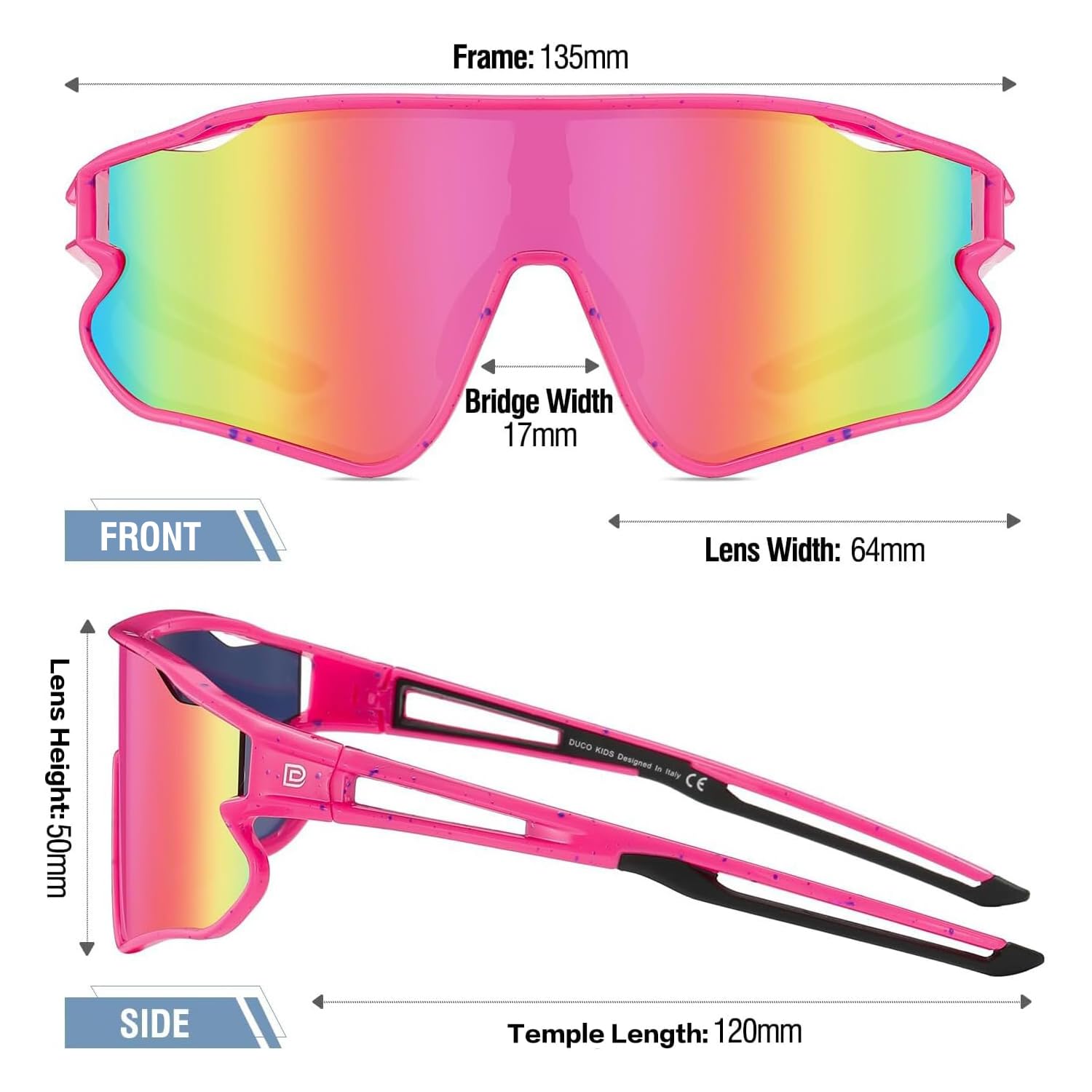 Foto 4 pulgar | Gafas De Sol Duco Dk268 Para Niños Y Jóvenes De Béisbol Tr90 Uv400 - Venta Internacional.