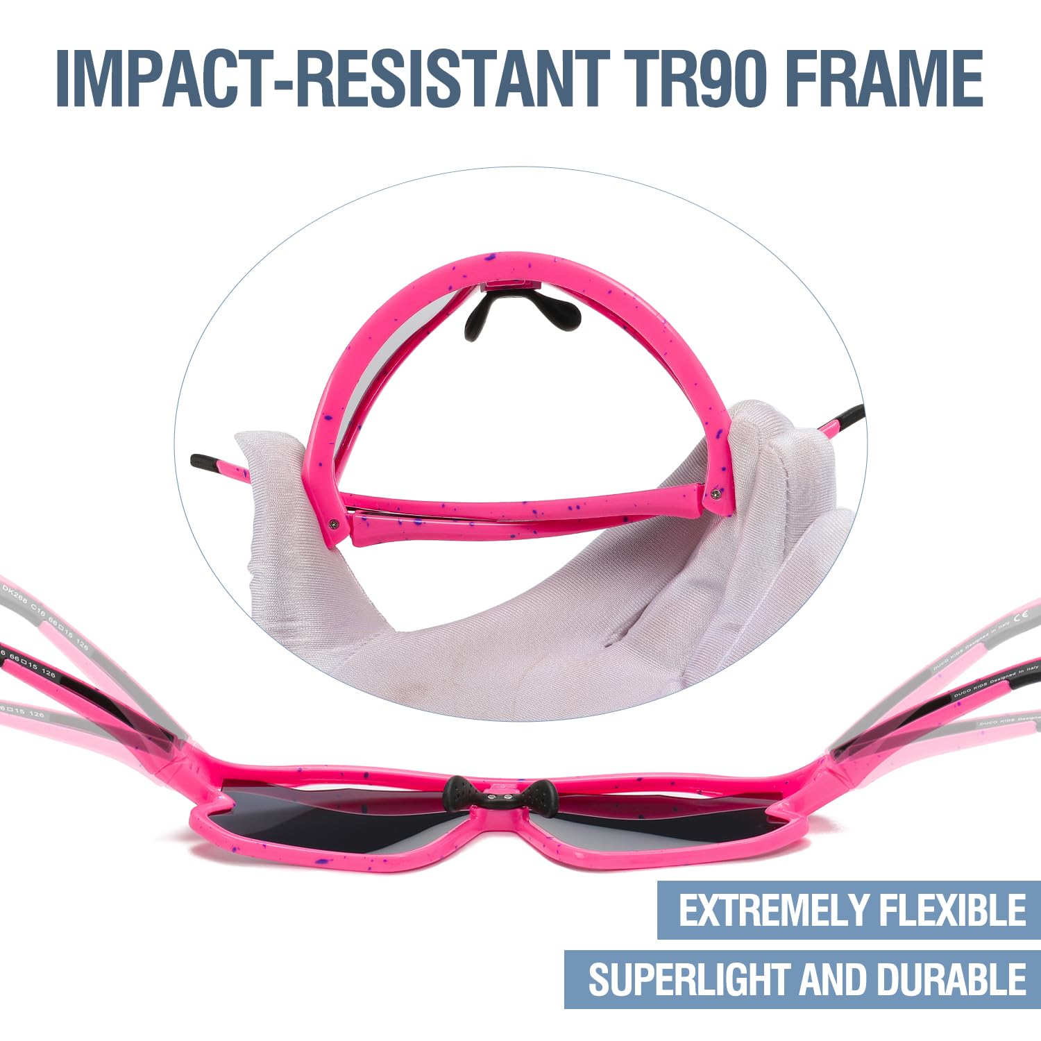 Foto 5 pulgar | Gafas De Sol Duco Dk268 Para Niños Y Jóvenes De Béisbol Tr90 Uv400 - Venta Internacional.