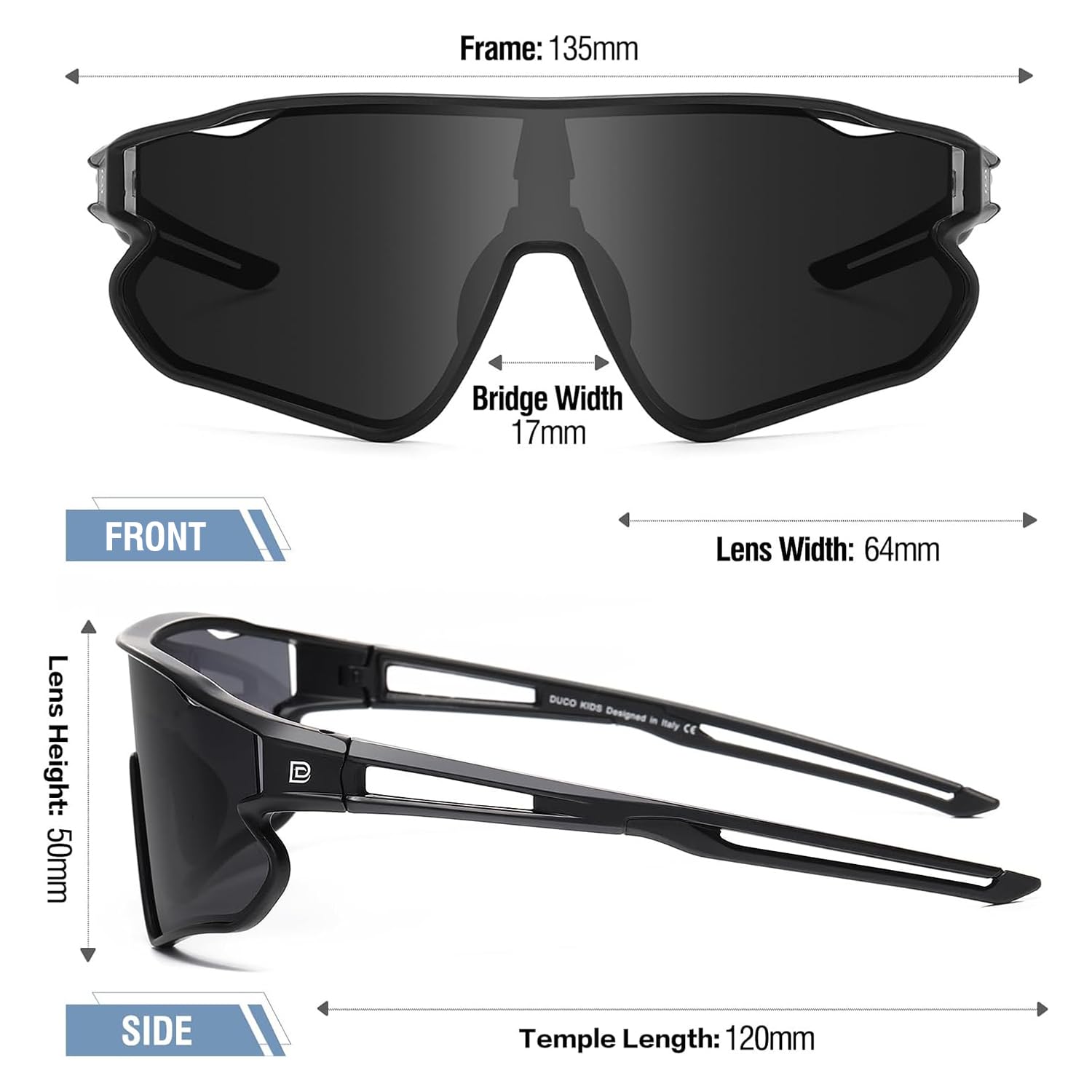 Foto 4 pulgar | Gafas De Sol Duco Dk268 Para Niños Y Jóvenes De Béisbol Tr90 Uv400 - Venta Internacional.