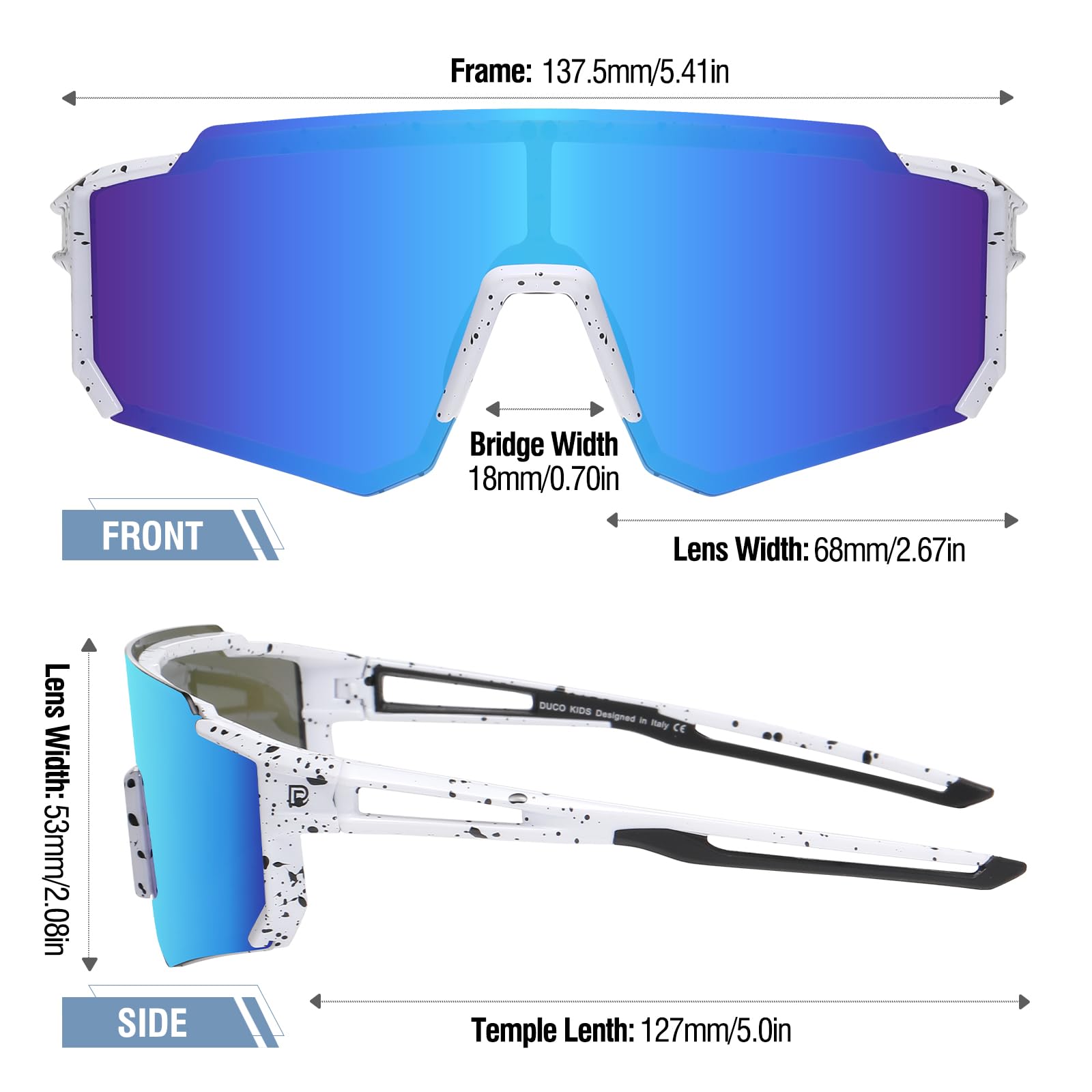 Foto 3 | Gafas De Sol Duco Dk310 Polarizadas Uv400 Para Niños Con Protección Uv 100% - Venta Internacional.