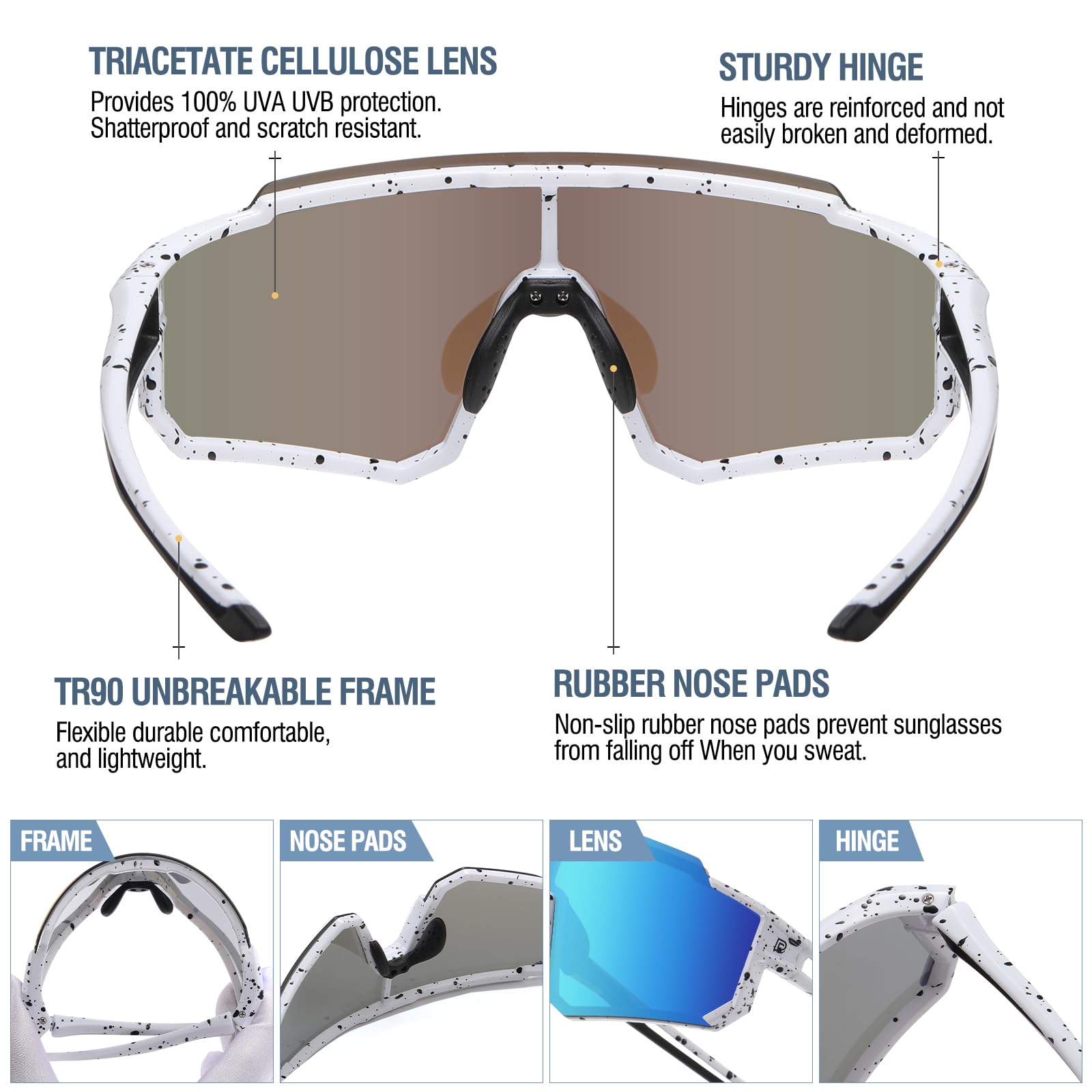 Foto 4 | Gafas De Sol Duco Dk310 Polarizadas Uv400 Para Niños Con Protección Uv 100% - Venta Internacional.
