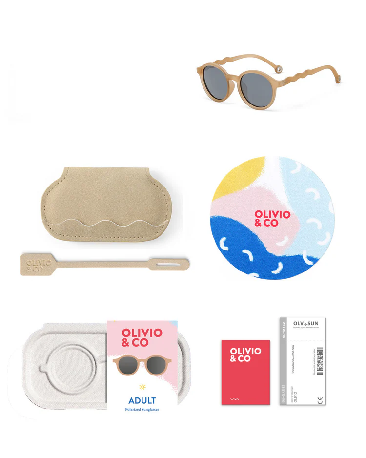 Foto 6 pulgar | Lentes Olivio & Co. Oval Sand Beige Kids