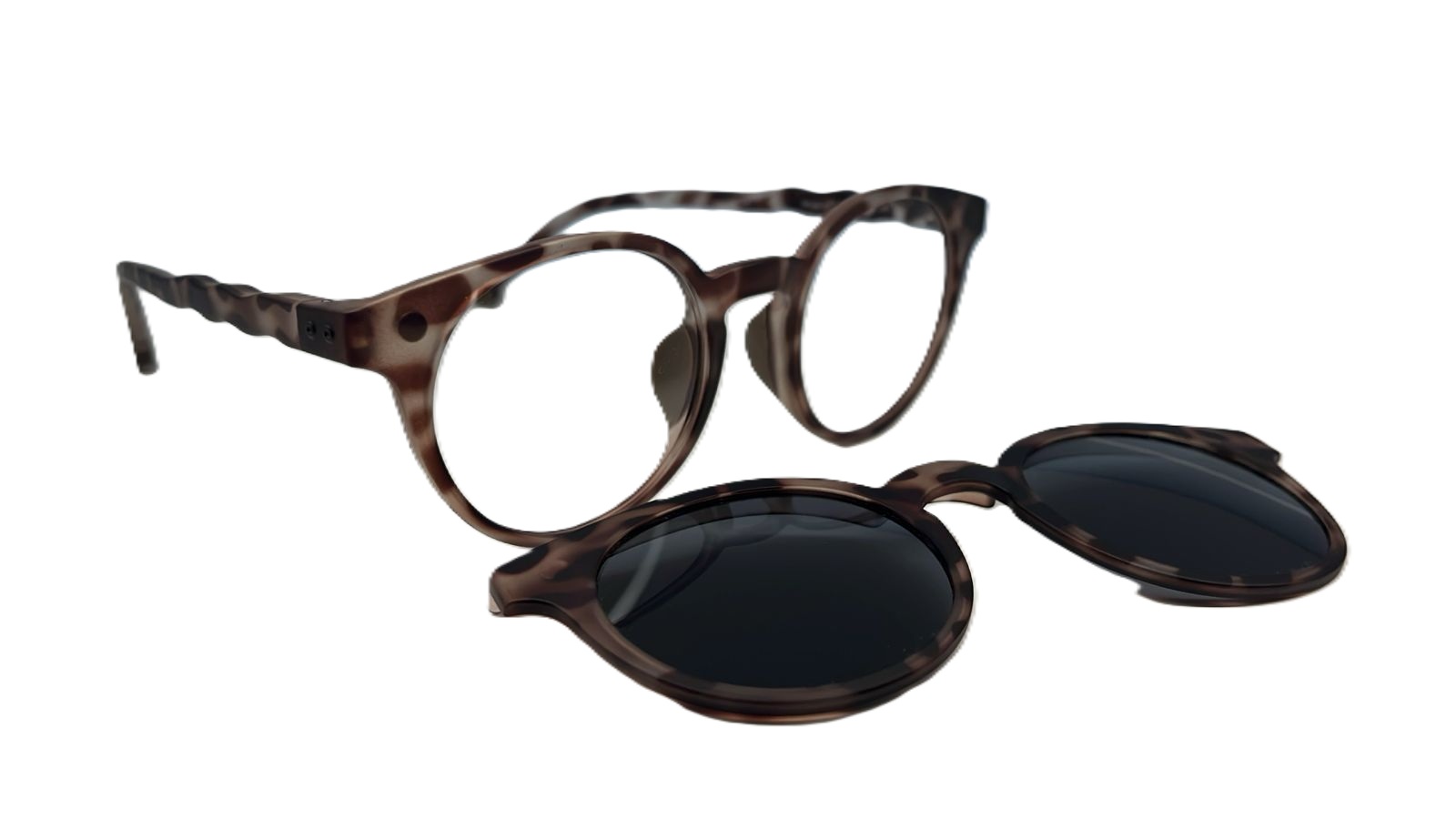 Foto 4 pulgar | Lentes Olivio & Co. Clip On Oval Tortoiseshell Kids