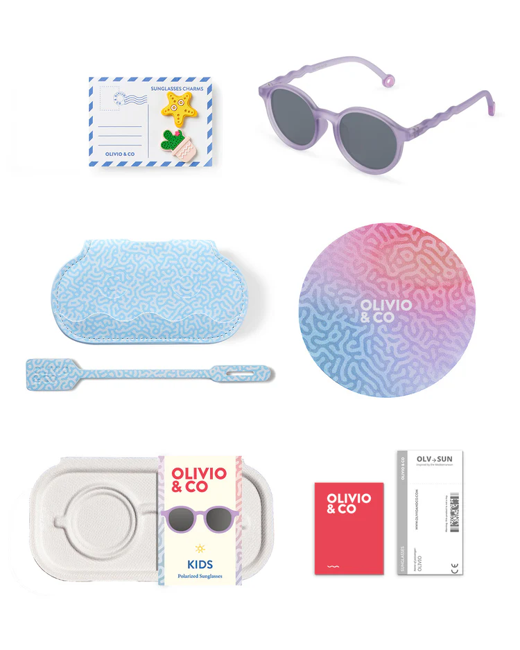 Foto 5 | Lentes Olivio & Co. Oval Purple Coral Kids