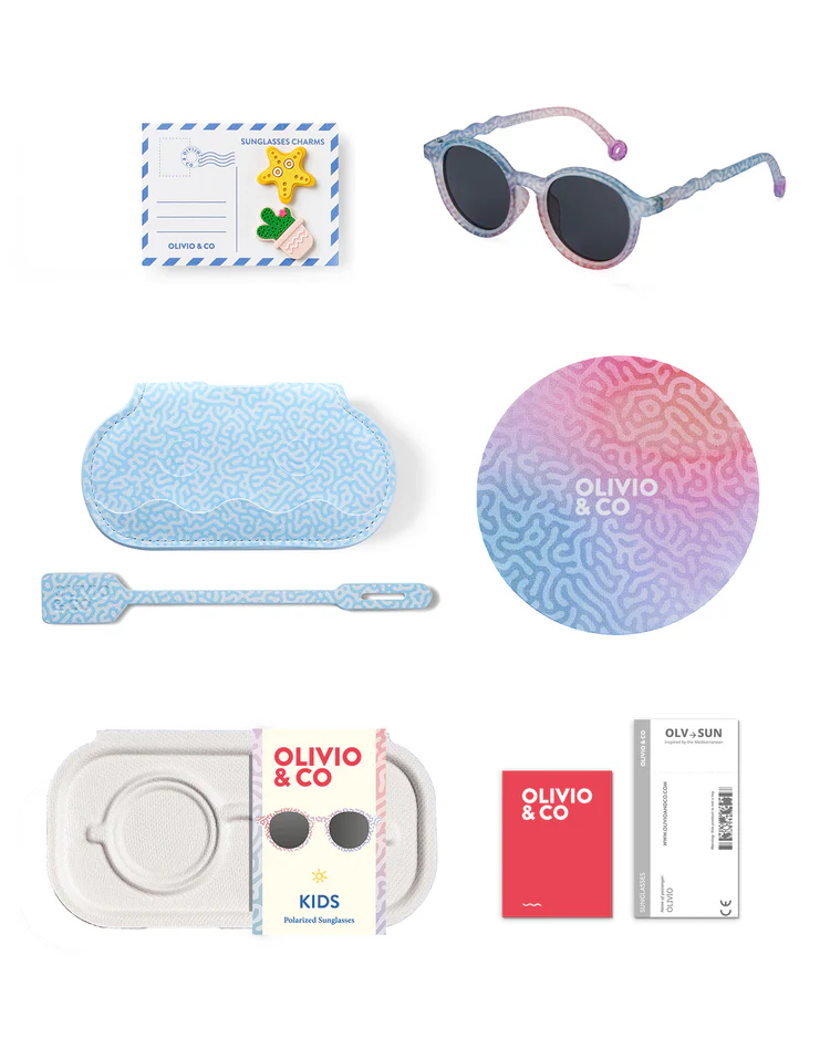 Foto 6 pulgar | Lentes Olivio & Co. Oval Coral Fantasy Kids
