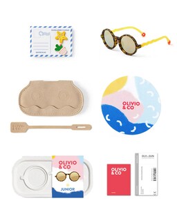 Foto 5 | Lentes De Sol Olivio & Co. Round Tortoiseshell Kids