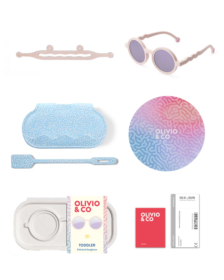 Foto 6 pulgar | Lentes De Sol Olivio & Co. Round Coral Blush Toddler 18 A 36 Meses